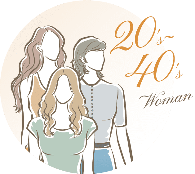 20's〜40's Woman|20〜40代女性